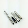 Classic-meisterstuck-163-MB-Silver-lattice-roller-ball-Pen-stationery-office-supplies-luxury-writing-Metal-pen